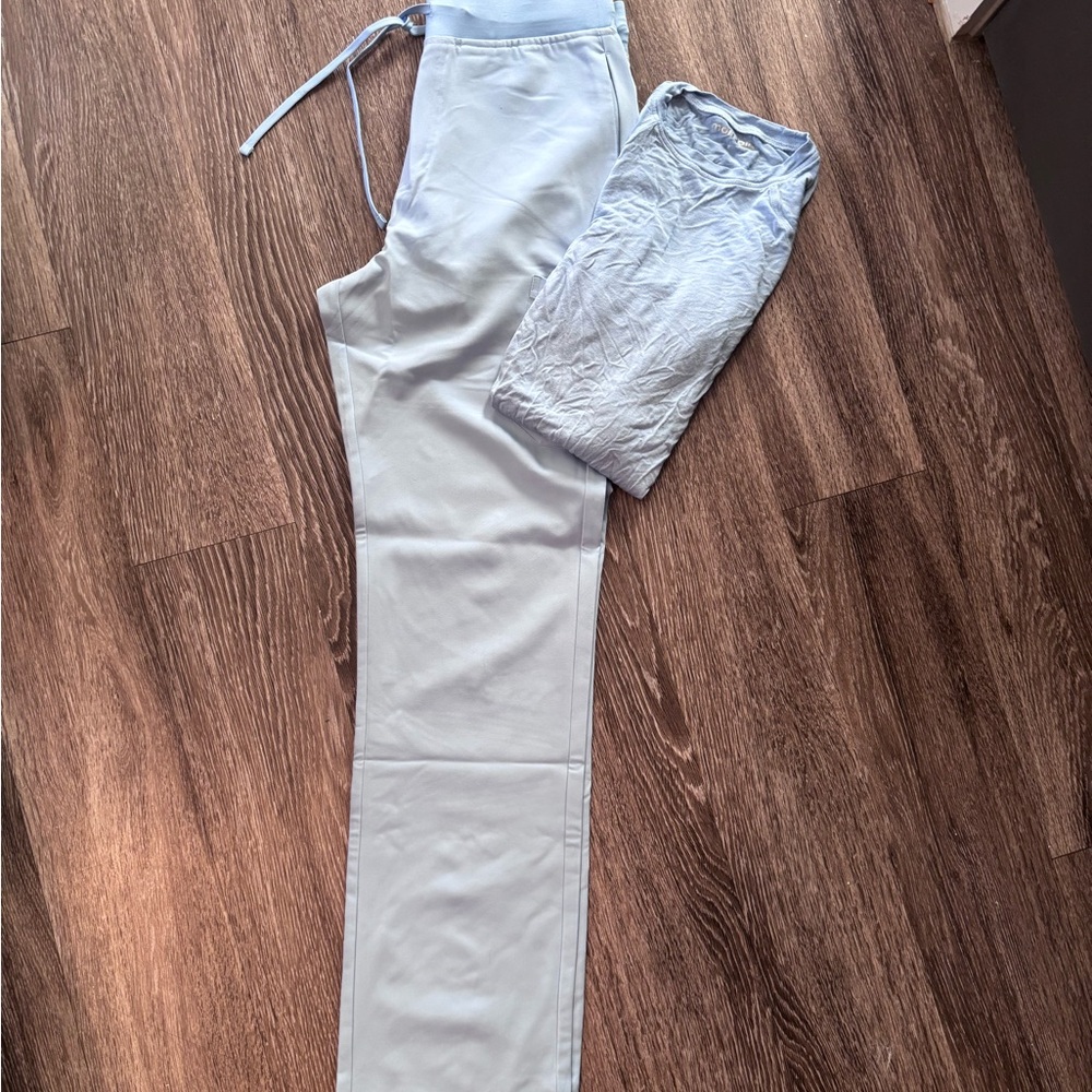Ice blue scrubs